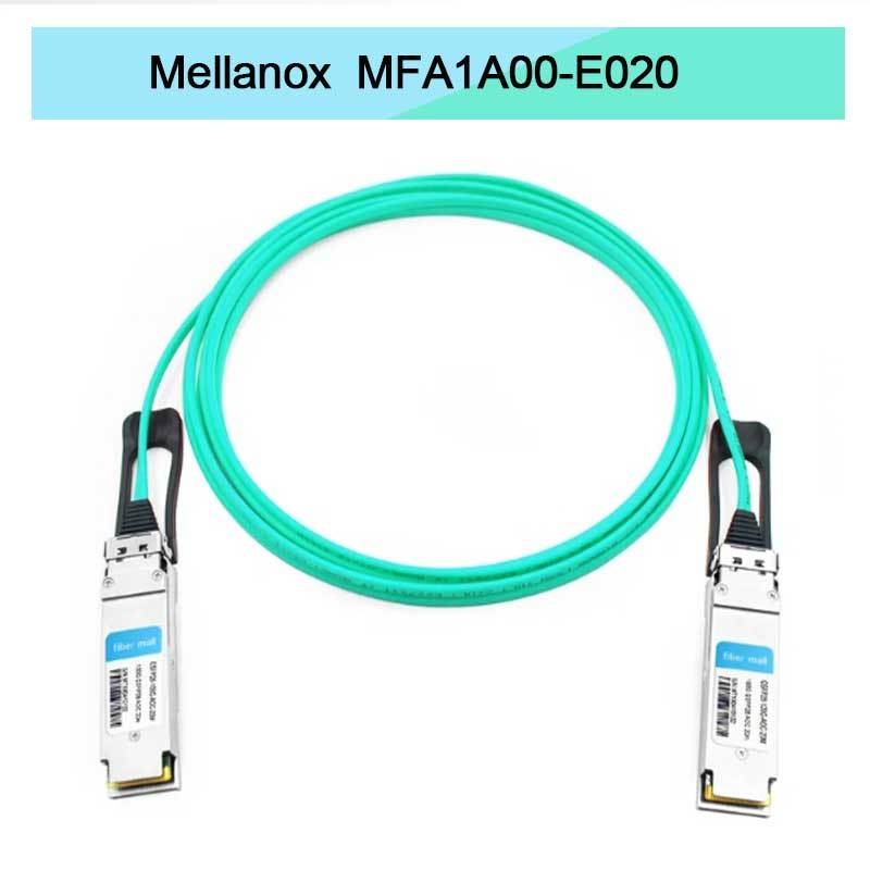 Nvidia Mfa1a00-Xxxx 100GB/S Qsfp28 Mmf एक्टिव ऑप्टिकल केबल Mfa1a00-E020 एक्टिव फाइबर केबल Ib EDR 100GB/S