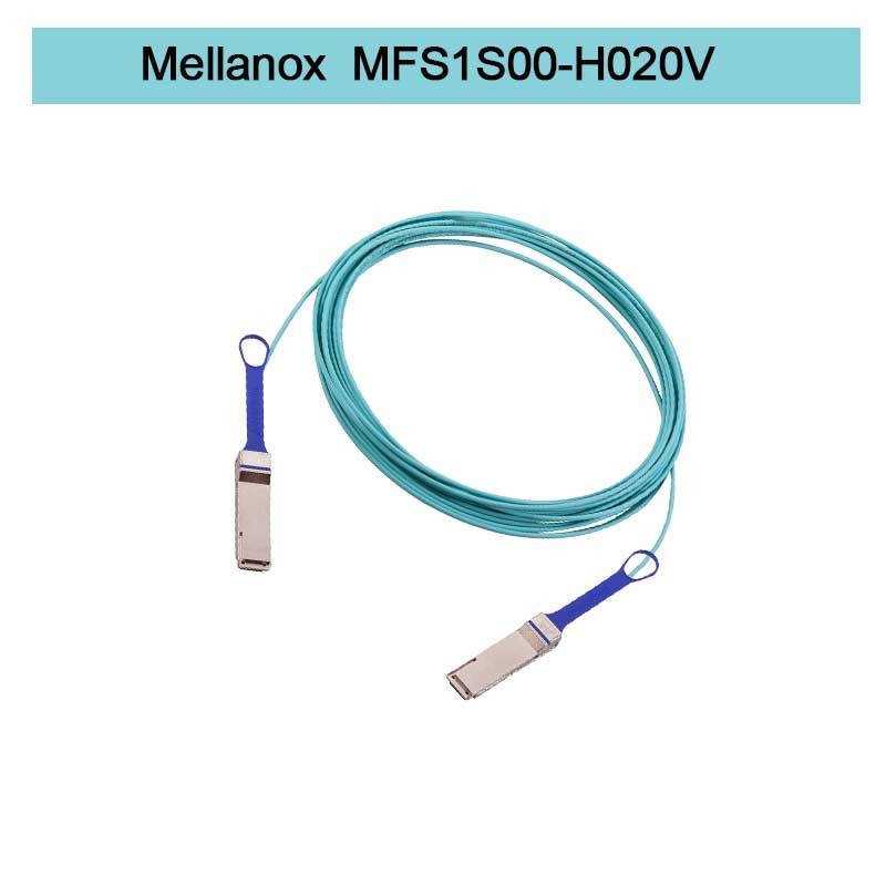 MFS1S00-H020V(980-9I45T-00H020) मेल्लानॉक्स एओसी केबल ईथरनेट 200GbE QSFP56 एक्टिव ऑप्टिकल केबल इन्फिनिबैंड केबल