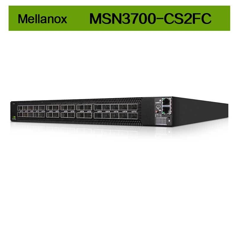 क्यूम्यलस लिनक्स 2 एसी पीएसयू मेलानॉक्स नेटवर्क स्विच MSN3700 - CS2FC 100GbE 1U 32 QSFP28 पोर्ट