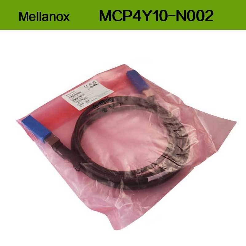 एनवीडिया केबल MCP4Y10-Nxxx ट्विन-पोर्ट 2X400GB/S OSFP से 2X400GB/S OSFP पैसिव DAC MCP4Y10-N002 (980-9IA0I-00N002)