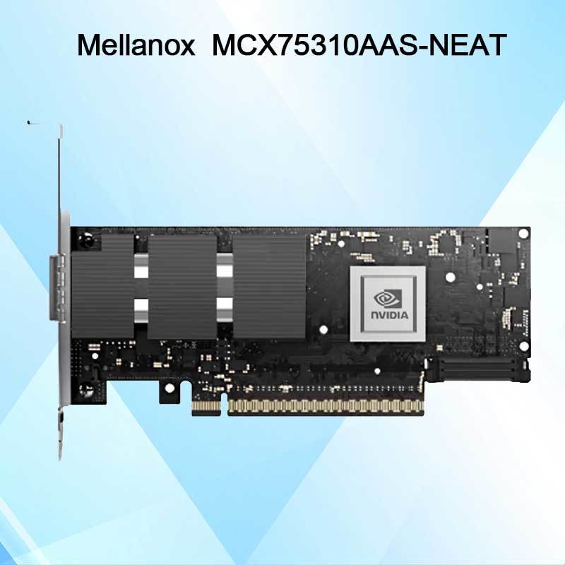 Nvidia Connectx-7 एडाप्टर MCX75310aas-Neat (900-9X766-003N-SQ0) सिंगल-पोर्ट ओएसएफपी इन्फिनिबैंड: Ndr 400GB/S (डिफ़ॉल्ट गति) ईथरनेटः 400gbe