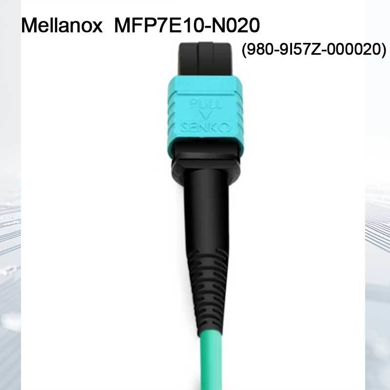 Nvidia Mfp7e10-Nxxx ऑप्टिकल मल्टीमोड फाइबर केबल Mfp7e10-N020 (980-9I57Z-000020) Mmf, MPO12 APC से MPO12 APC, 20m