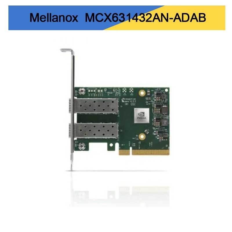 Nvidia MCX631432an-Adab Connectx-6 Lx En एडाप्टर कार्ड, 25gbe Ocp3.0, होस्ट प्रबंधन के साथ, डुअल-पोर्ट SFP28, Pcie 4.0 X8, कोई क्रिप्टो नहीं, थंबस्क्रू (पुल टैब) ब्रैकेट