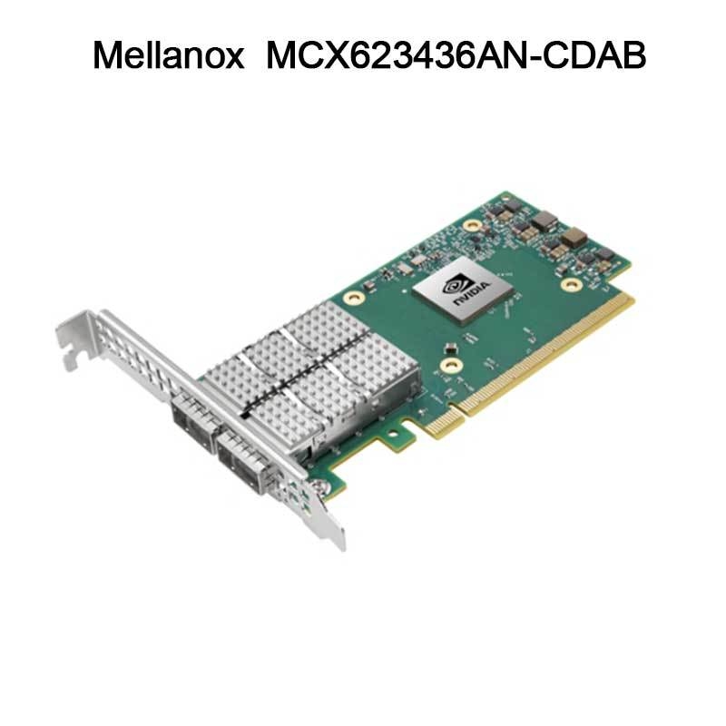 एनवीडिया MCX623436AN-CDAB कनेक्टएक्स-6 डीएक्स एन एडाप्टर कार्ड, 100 जीबीई, ओसीपी3.0, होस्ट प्रबंधन के साथ, डुअल-पोर्ट QSFP56, पीसीआईई 4.0 x16, कोई क्रिप्टो नहीं, थंबस्क्रू (पुल टैब)