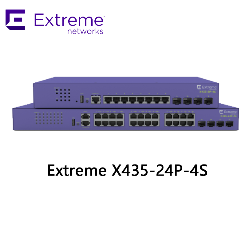 24P एक्सट्रीम नेटवर्क्स X435 AVB स्विच X435 4S 68Gbps 50.6Mpps नया और मूल