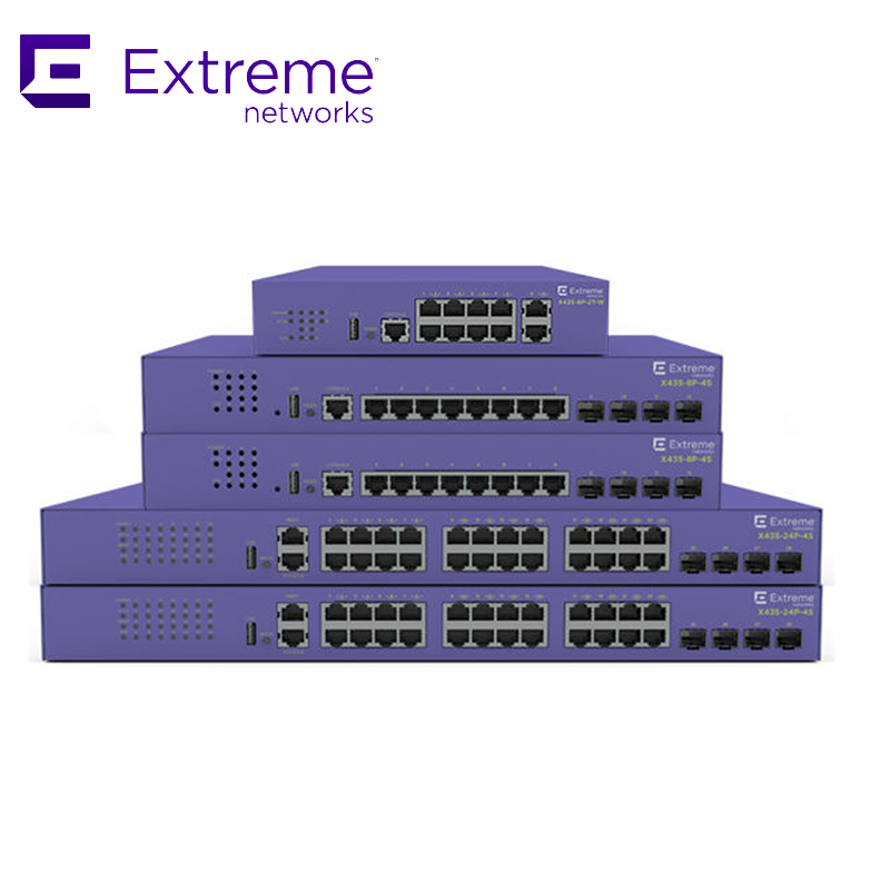 24P एक्सट्रीम नेटवर्क्स X435 AVB स्विच X435 4S 68Gbps 50.6Mpps नया और मूल
