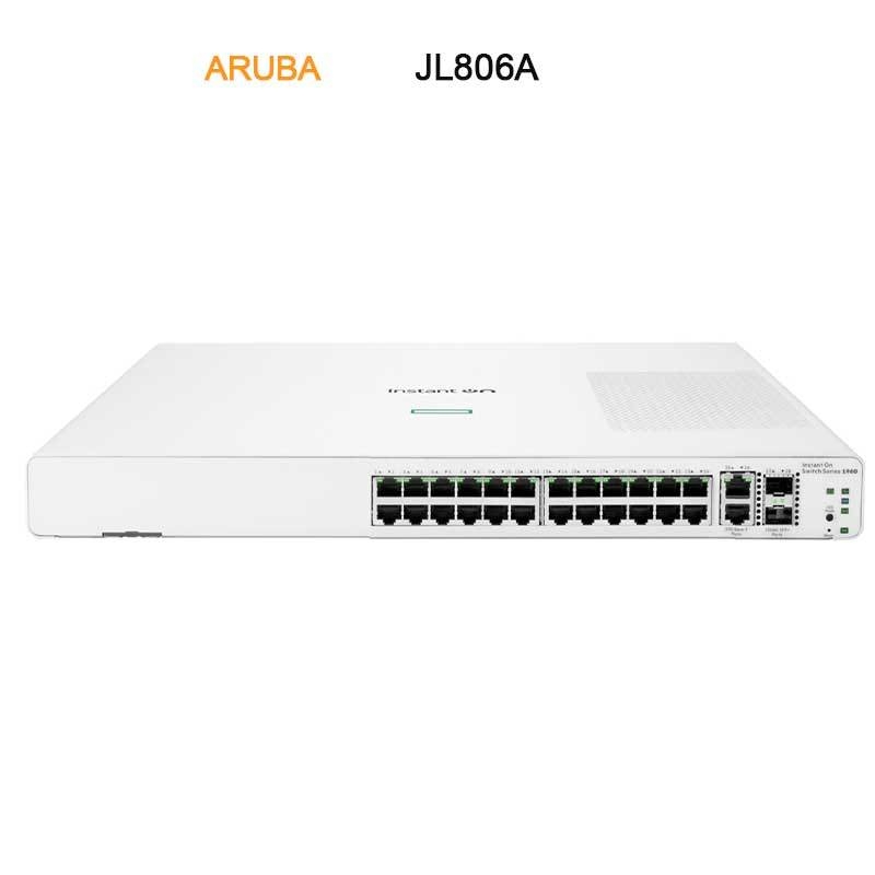 New Original Hpe Networking Instant on Switch 24p Gigabit 2p 10gbt 2p SFP+ 1960 (JL806A)
