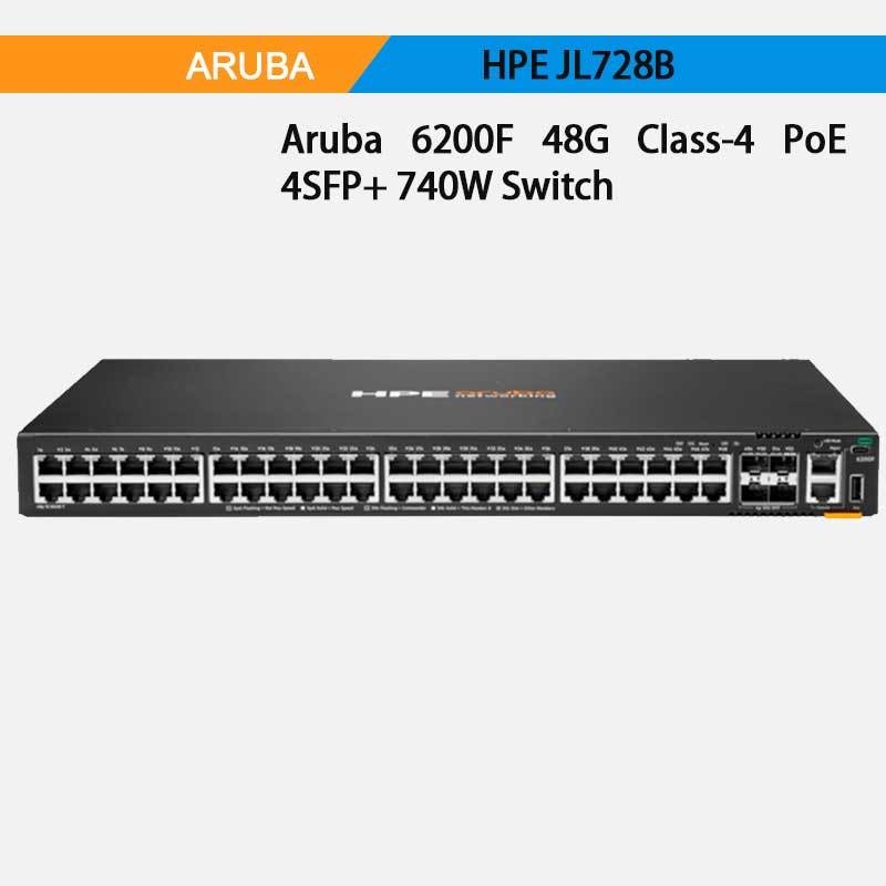 Hpe Aruba Networking Cx 6200f 48g Class-4 Poe 4SFP+ 740W Switch (JL728B)