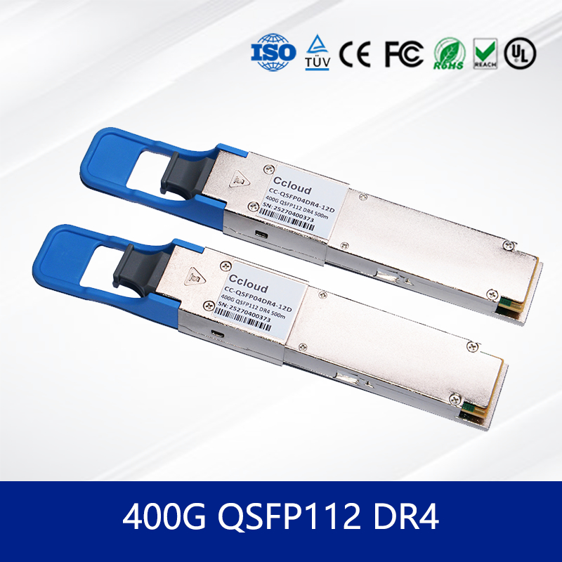 उच्च प्रदर्शन नेटवर्क के लिए QSFP-DD 400G DR4 एकल-मोड, बहु-मोड ऑप्टिकल ट्रांससीवर मॉड्यूल