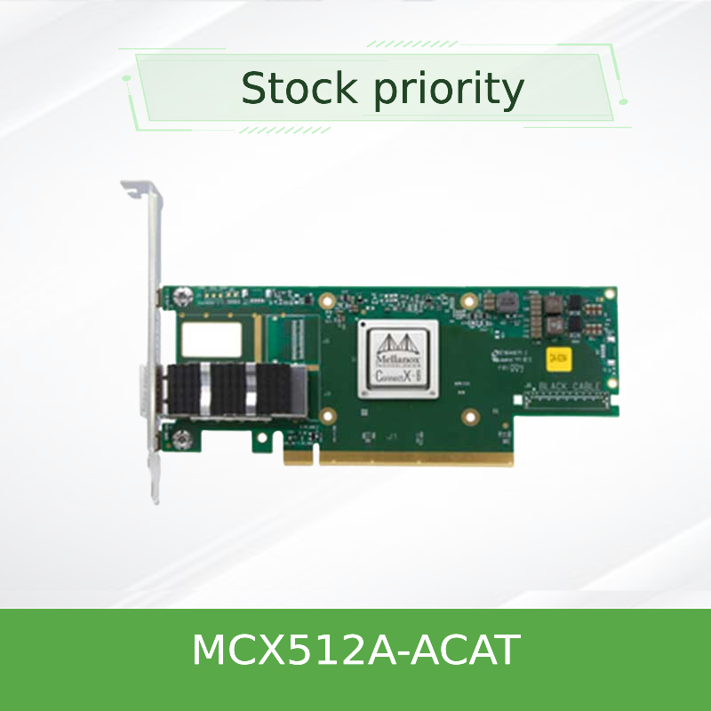 MCX512A-ACAT Mellanox Connectx 5 डुअल पोर्ट 10 25gbe Sfp28 EN एडाप्टर कार्ड PCIe 3.0 X8