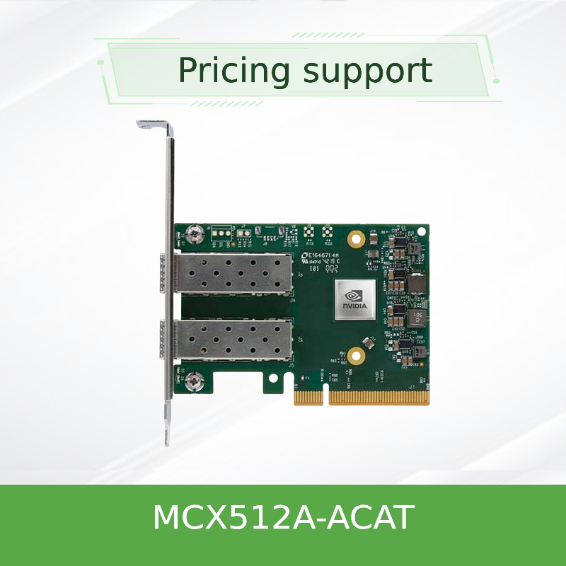 MCX512A-ACAT Mellanox ConnectX-5 EN नेटवर्क इंटरफेस कार्ड 10/25GbE डुअल पोर्ट SFP28
