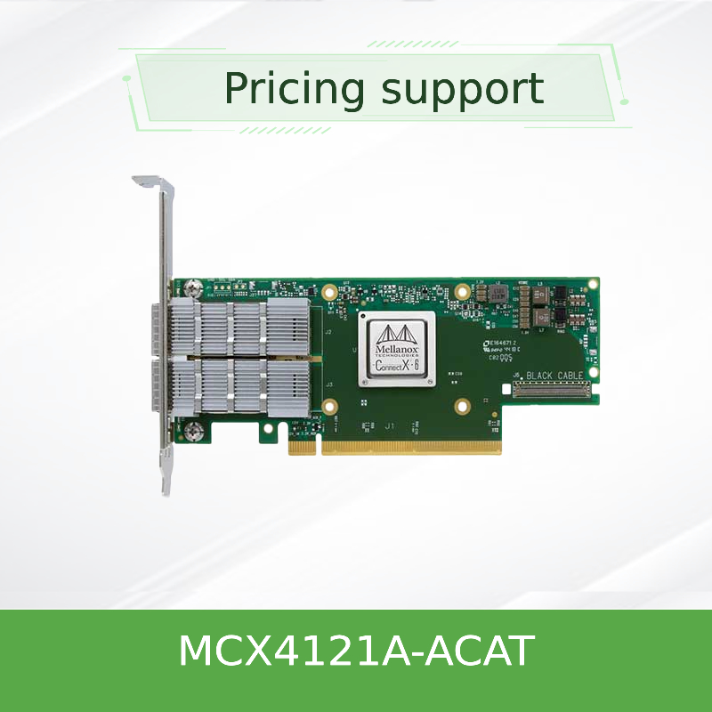 Mellanox ConnectX-4 Lx EN 25GbE डुअल पोर्ट SFP28 PCIe3.0 X8 नेटवर्क इंटरफ़ेस कार्ड MCX4121A-ACAT
