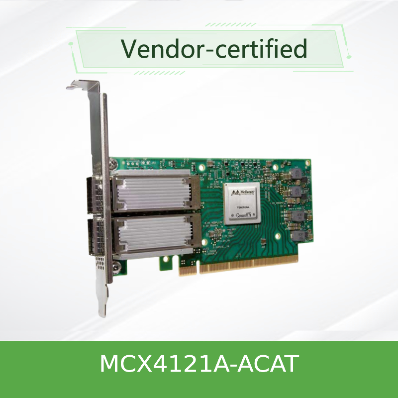 MCX4121A-ACAT ConnectX®-4 Lx EN Nic नेटवर्क इंटरफेस कार्ड 25GbE डुअल पोर्ट SFP28