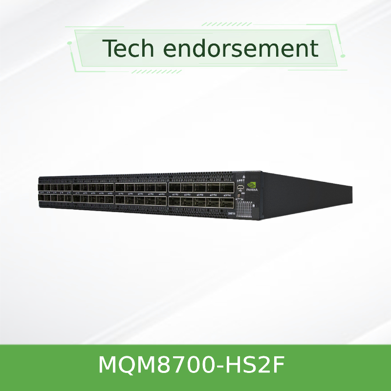 MQM8700-HS2F मेलानॉक्स नेटवर्क स्विच एचपीसी और एआई अनुप्रयोगों को गति देता है