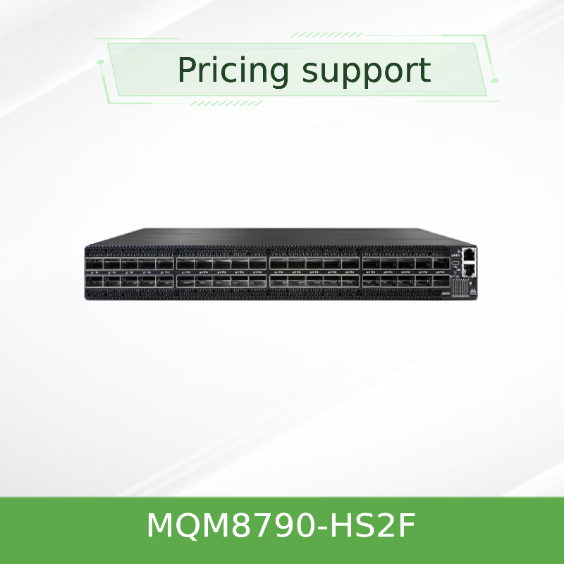 MQM8790-HS2F मेलानॉक्स इनफिनिबैंड स्विच 40 QSFP56 पोर्ट HDR 2 पावर सप्लाई P2C एयरफ्लो