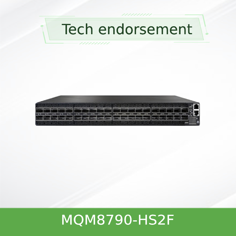 MQM8790-HS2F(920-9B110-00FH-0D0) HDR Mellanox इन्फिनिबैंड नेटवर्क स्विच 40 QSFP56 पोर्ट 2 पावर सप्लाई AC