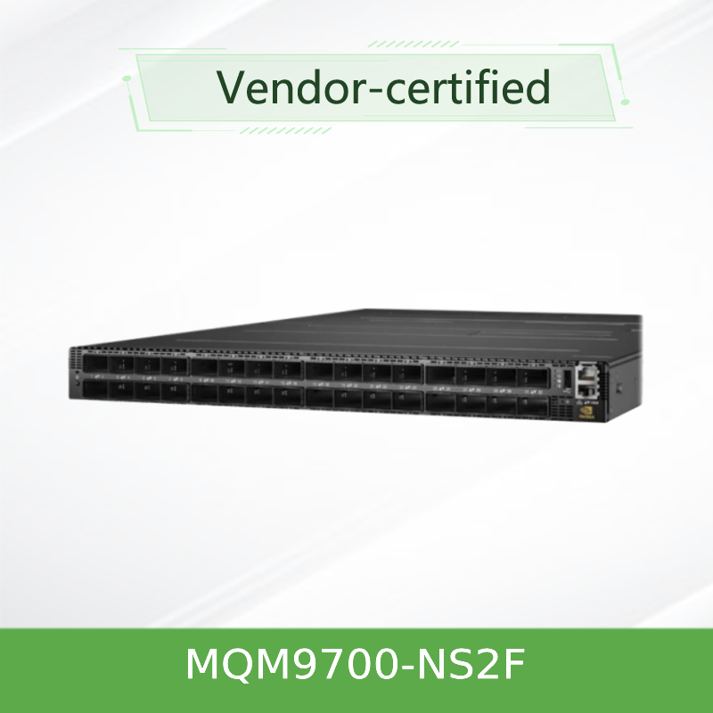 इनफिनिबैंड MQM9700-NS2F ((920-9B210-00FN-0M0) Mellanox नेटवर्क स्विच 400G 16.8 Tbps सर्वर के लिए