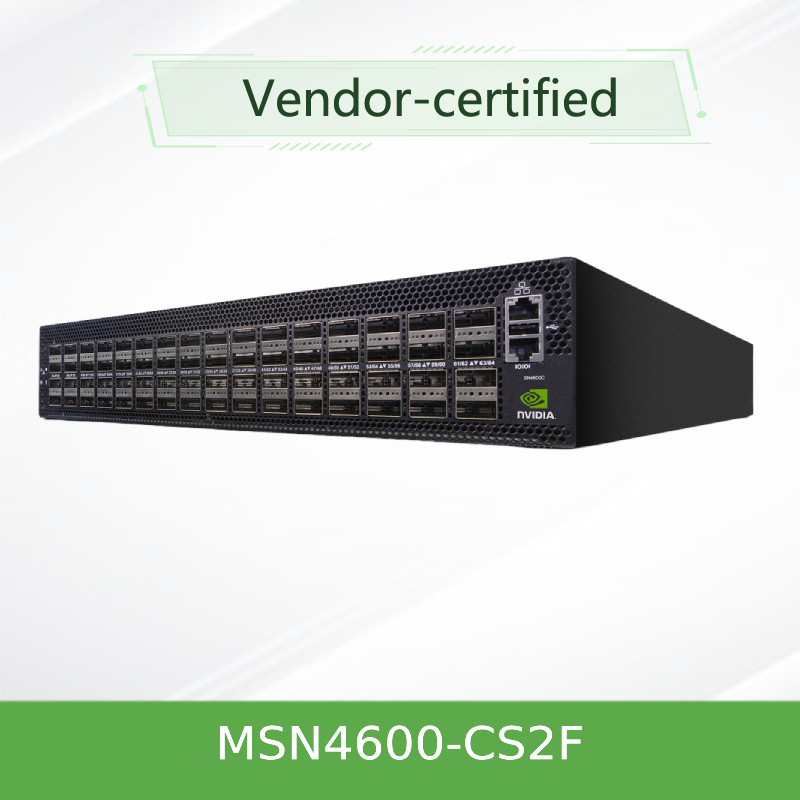 स्पेक्ट्रम-3 आधारित मेलानॉक्स नेटवर्क स्विच Sn4600c ओपन नेटवर्क स्विच MSN4600 - गोमेद के साथ CS2F