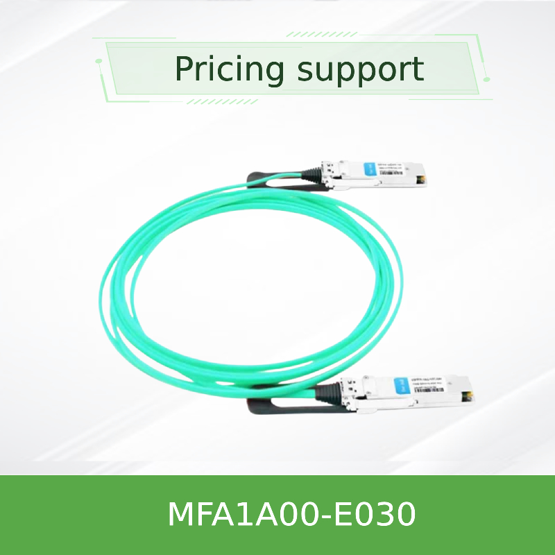 VCSEL आधारित QSFP Mellanox AOC केबल MFA1A00-E030 IB EDR 100Gb/S तक