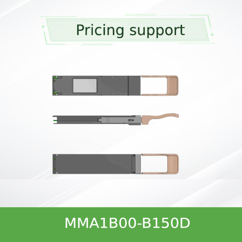 40GbE DDMI मेलानॉक्स ऑप्टिकल ट्रांसीवर QSFP+ 850nm MMA1B00-B150D MPO SR4 150m तक