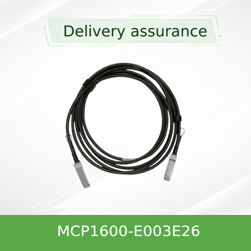 MCP1600-E003E26 डायरेक्ट अटैच कॉपर केबल InfiniBand EDR 100Gb/S QSFP28 3m ब्लैक 26AWG तक