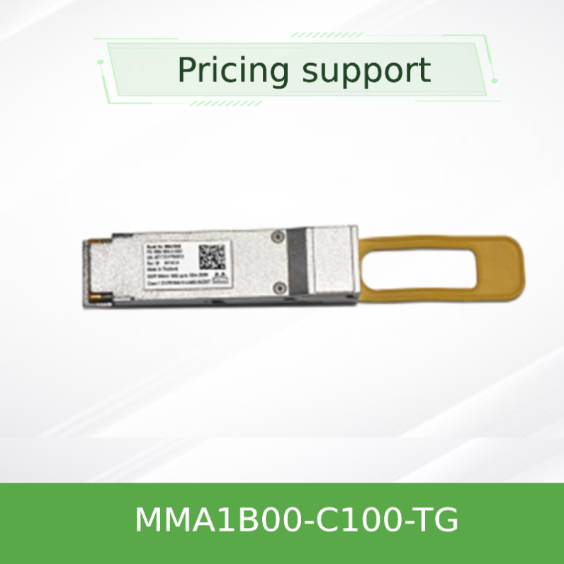 नया मूल मेलानॉक्स ट्रांससीवर MMA1b00-C100-Tg 100gbe Qsfp28 100m तक, Ddmi