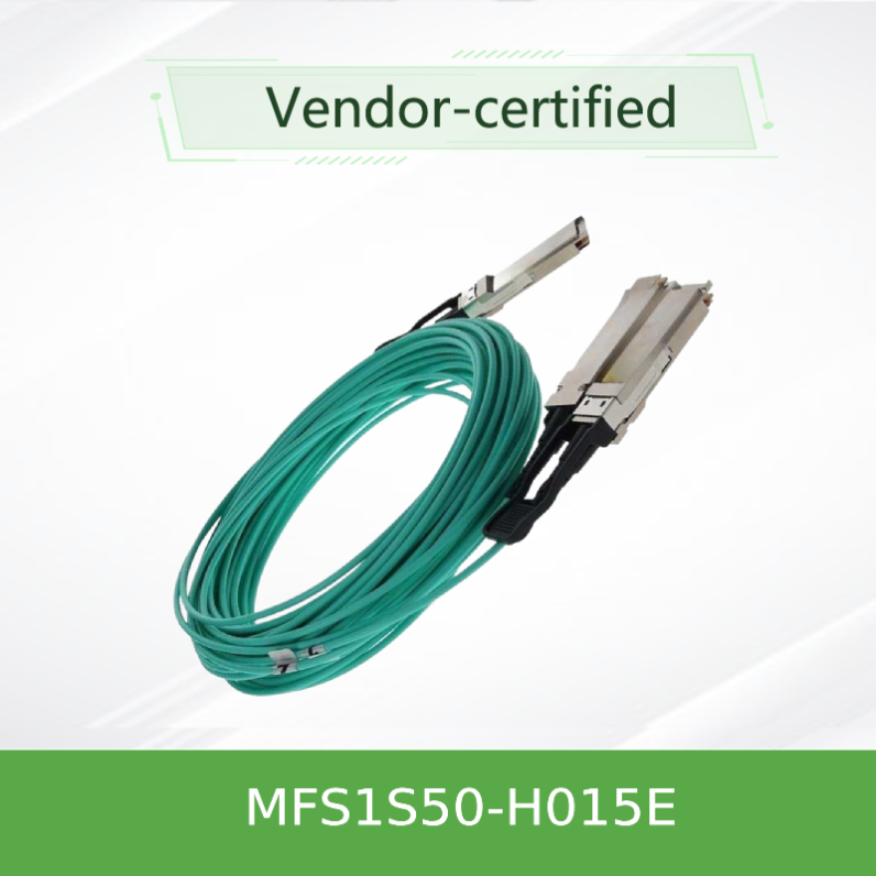 200Gb/S से 2x100Gb/S Mellanox AOC IB HDR QSFP56 से 2 MFS1S50-H005E MFS1S50-H010E MFS1S50-H015E