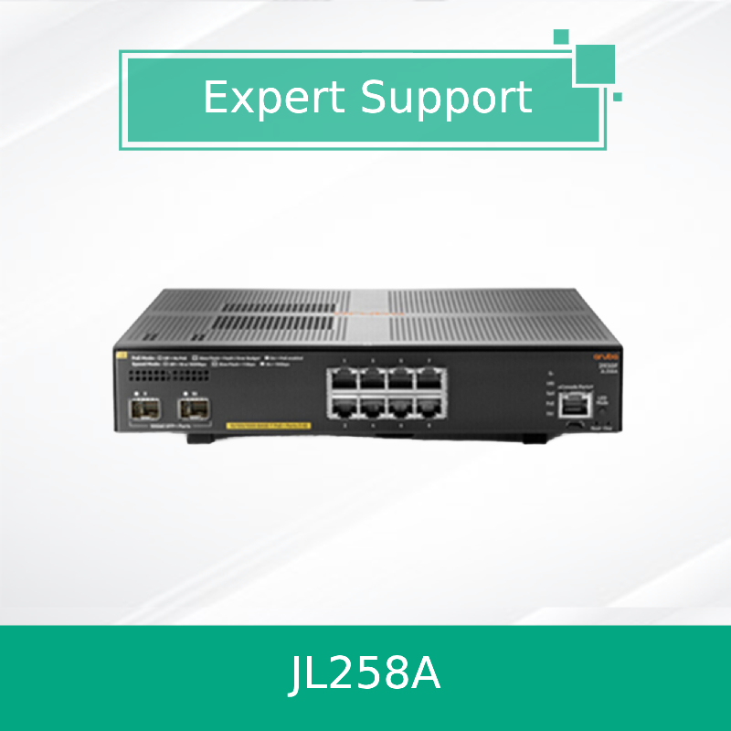 Hpe Aruba नेटवर्किंग 2930f 8g Poe+ 2SFP+ स्विच (JL258A) नया और मूल