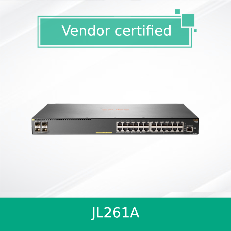 Hpe Aruba नेटवर्किंग 2930f 24G Poe+ 4SFP 370W स्विच (JL261A) नया और मूल