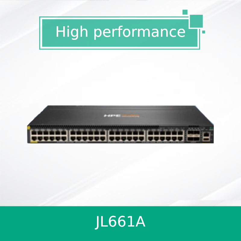Hpe Aruba नेटवर्किंग Cx 6300m 48-पोर्ट 1gbe क्लास 4 Poe और 4-पोर्ट SFP56 स्विच (JL661A)