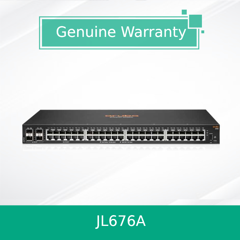 Hpe Aruba Cx 6100 48g प्रबंधित स्विच SFP+ पोर्ट्स (JL676A) के साथ नया और मूल