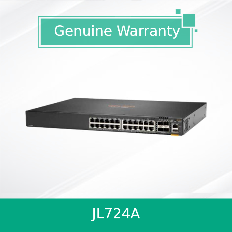 Hpe अरूबा नेटवर्किंग Cx 6200f 24G 4SFP+ स्विच (JL724A)