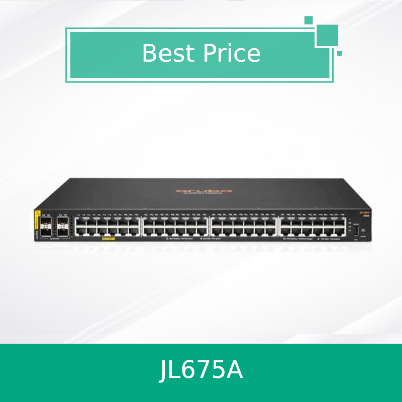 एचपीए अरुबा नेटवर्किंग Cx 6100 48g Class4 Poe 4SFP+ 370W स्विच (JL675A) नया और मूल