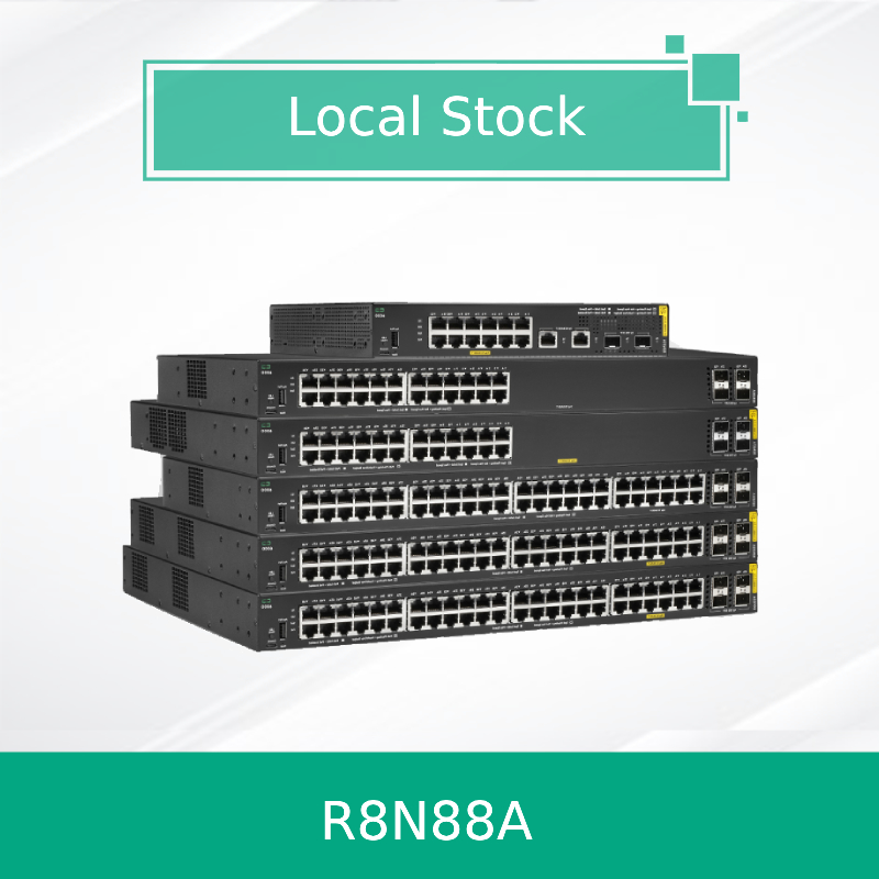 Hpe Aruba नेटवर्किंग Cx 6000 24G 4SFP स्विच (R8N88A) नया और मूल