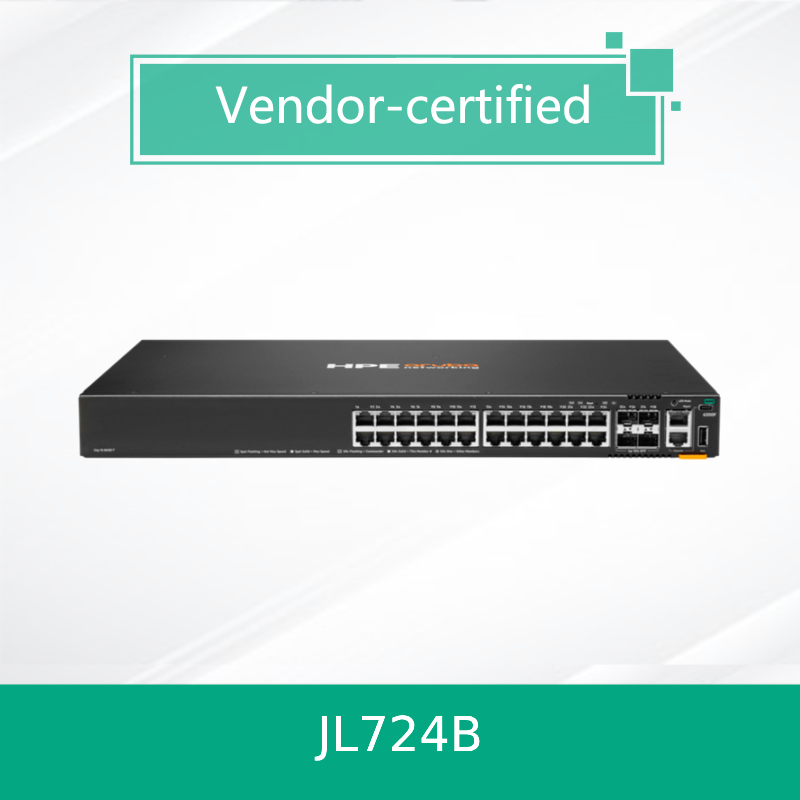 उच्च-प्रदर्शन एक्सेस लेयर स्विच Cx 6200f 24G 4SFP+ स्विच (JL724B) उपयोगकर्ता के अनुकूल आरुबा नेटवर्क स्विच