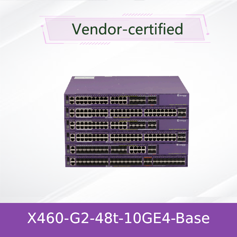 48 पोर्ट X460 एक्सट्रीम नेटवर्क AVB स्विच 48T 10 100 1000BASE-T कम विलंबता Mbps स्टैकेबल मूल