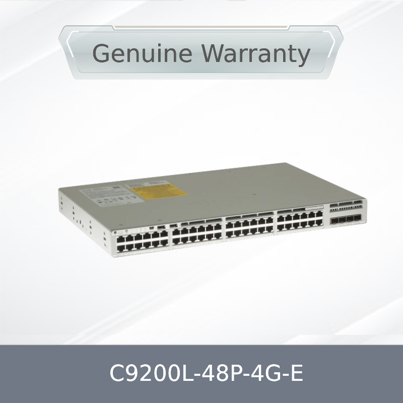 C9200L-48p-4G-E नेटवर्क स्विच नया और मूल 9200L 48-पोर्ट Poe 4 1g SFP अपलिंक स्विच