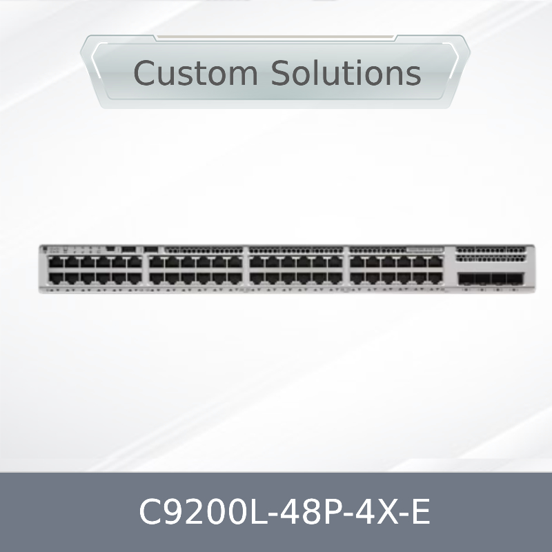 स्टॉक में नया मूल C9200L-48p-4X-E Cisco कैटा Lyst 9200L 48 पोर्ट Poe+ 740W 4X10g अपलिंक, नेटवर्क स्विच