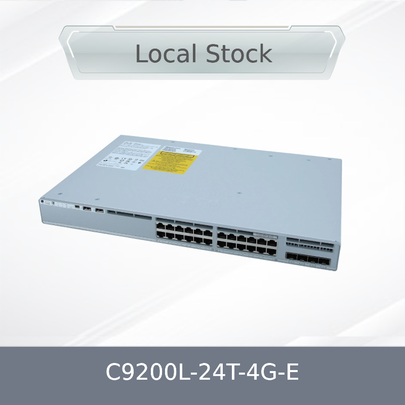 उच्च प्रदर्शन स्विच C9200-24t-E उच्च प्रदर्शन नेटवर्क के लिए प्रबंधित 24-पोर्ट स्विच