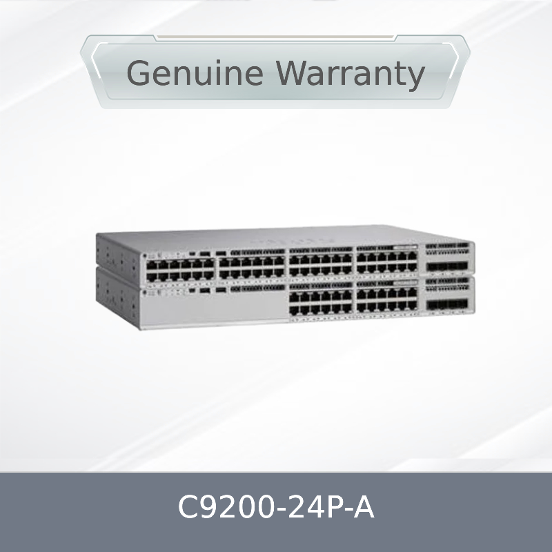 नया मूल C9200-24p-a 24-पोर्ट Poe+ स्विच नेटवर्क एडवांटेज के साथ