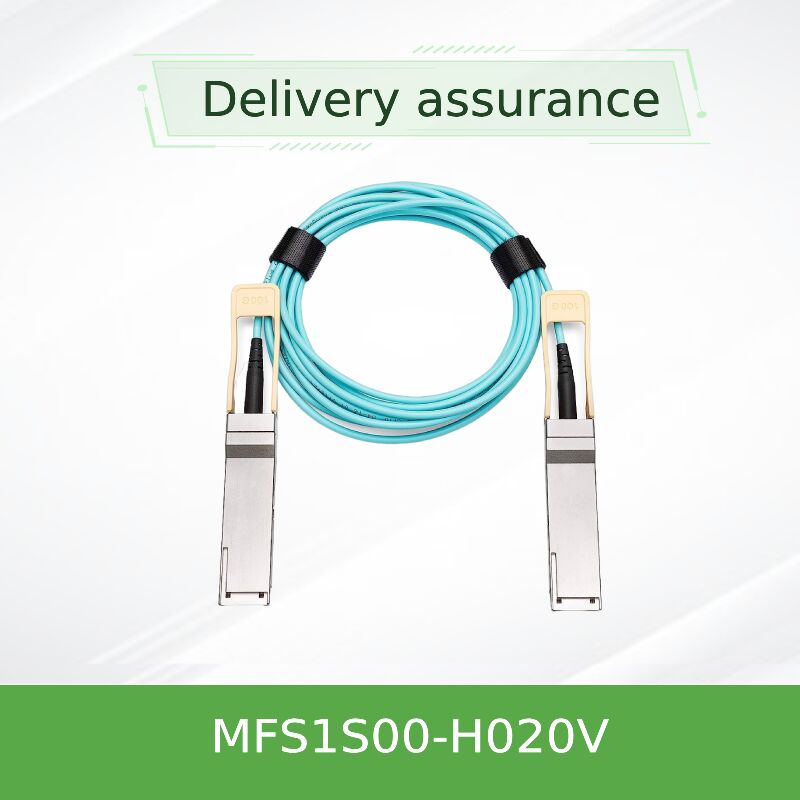 NVIDIA MFS1S00-H020V 20m QSFP56 200Gb/s सक्रिय ऑप्टिकल केबल
