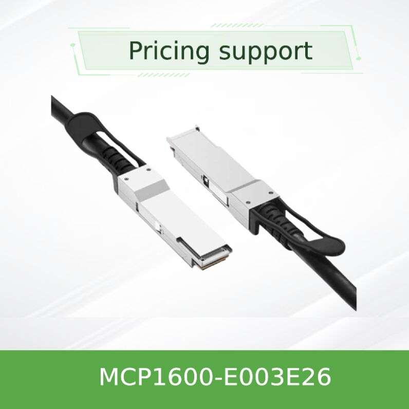 NVIDIA Mellanox MCP1600-E003E26 100Gb/s QSFP28 निष्क्रिय प्रत्यक्ष अटैच कॉपर केबल 3m, EDR InfiniBand, कम विलंबता, डेटा सेंटर इंटरकनेक्ट के लिए लगभग शून्य शक्ति